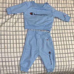 Champion Light Blue Baby Outfit